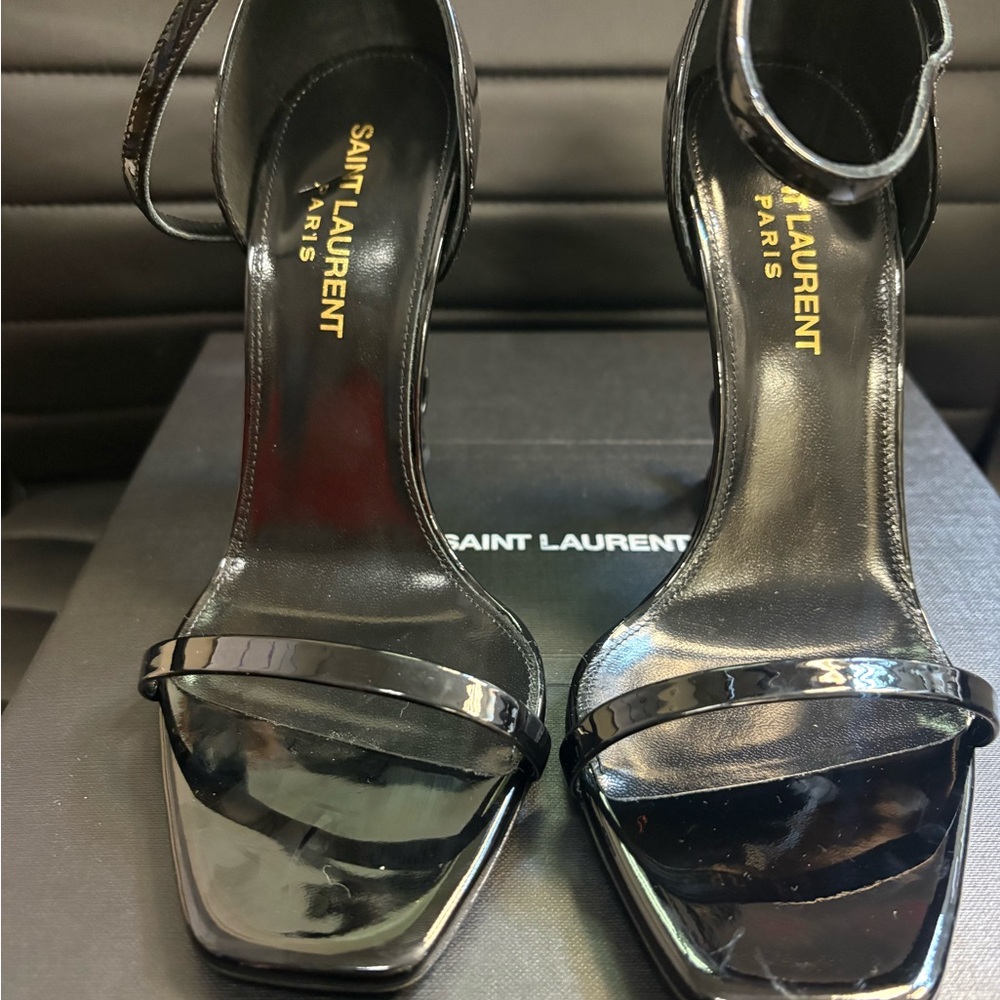 Saint Laurent Glossy Black Heels